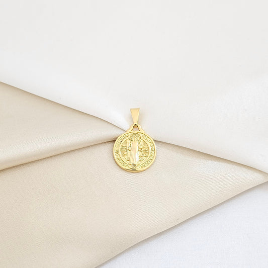 DIJE MEDALLA DE SAN BENITO LAM 18K B/23325