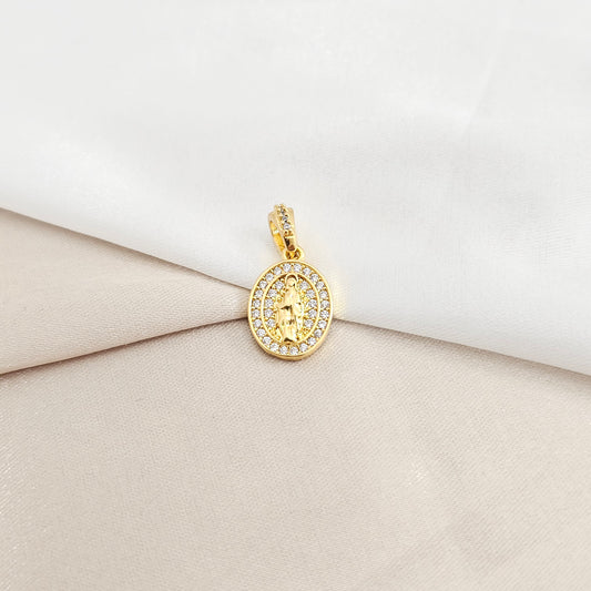 DIJE VIRGEN MARIA MILAGROSA LAM 18K B/23318