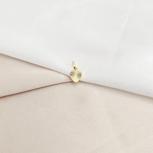 DIJE CORAZON SOL MINI LAM 18K B/20008