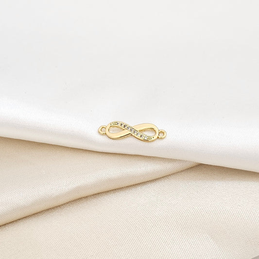 HERRAJE INFINITO 1/2 CIRCONIAS LAM 18K-24343