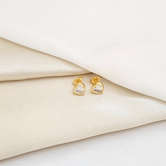 ARETAS CORAZON CIRCONIAS LAM 18K RF 34272