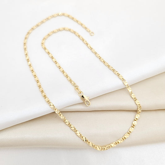 CADENA DESTELLOS 45CM 2.5CM LAM 18K-44751