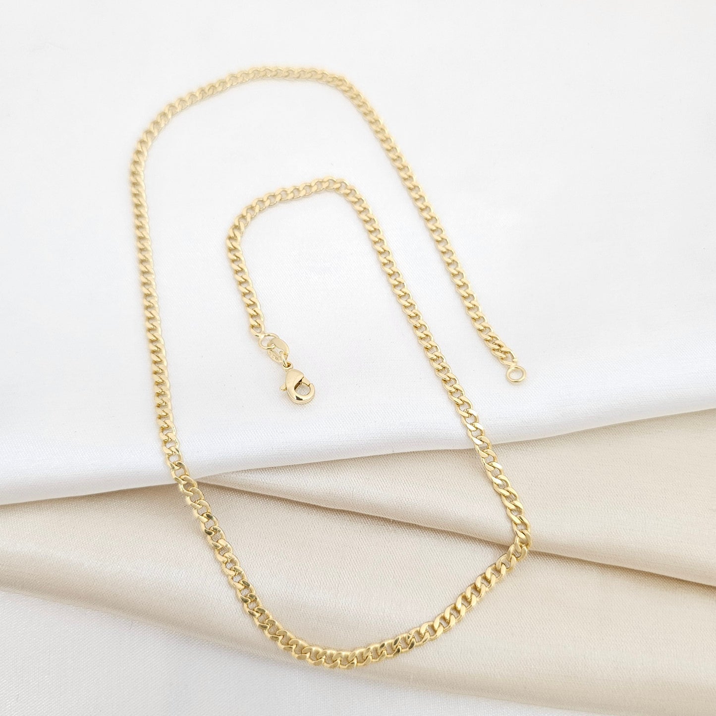 CADENA CUBANA 45CM LAM 18K-44286