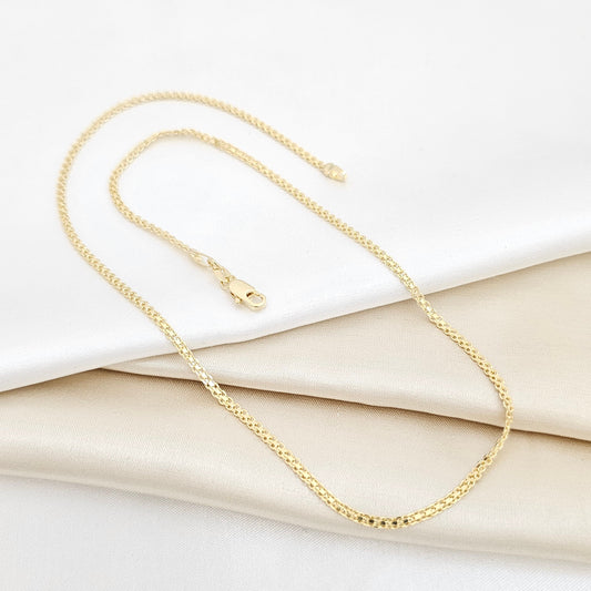 CADENA TEJIDO CHINO 2MM 45CM LAM18K-42886