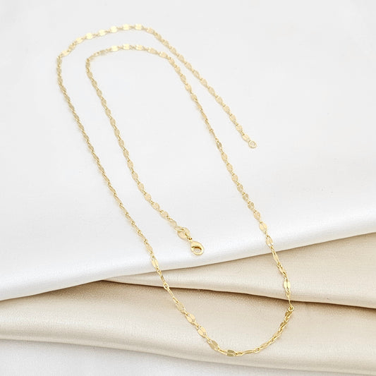 CADENA ESPEJO CUADRADA 65CMS LAM18K - 42108