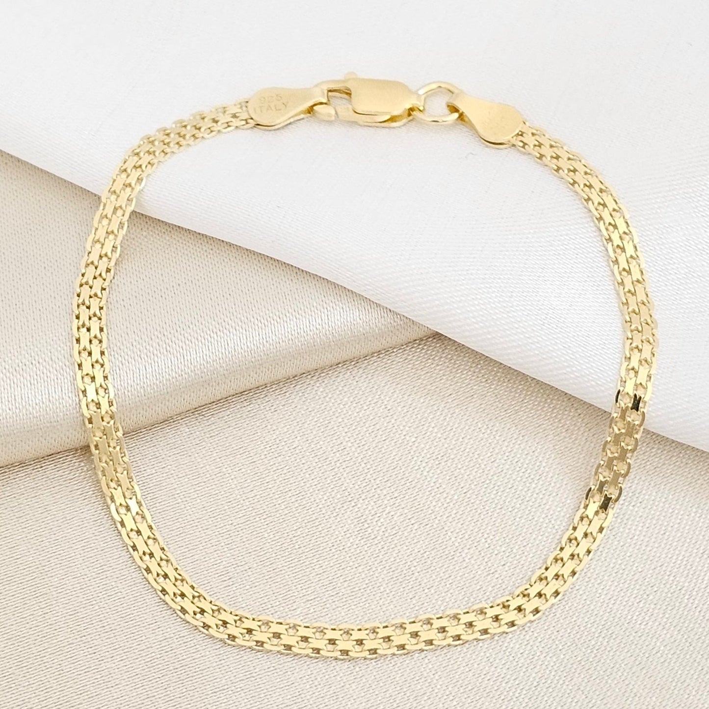 PULSERA CHINA IT 3MM 16 CMS LAM 18K B/55881