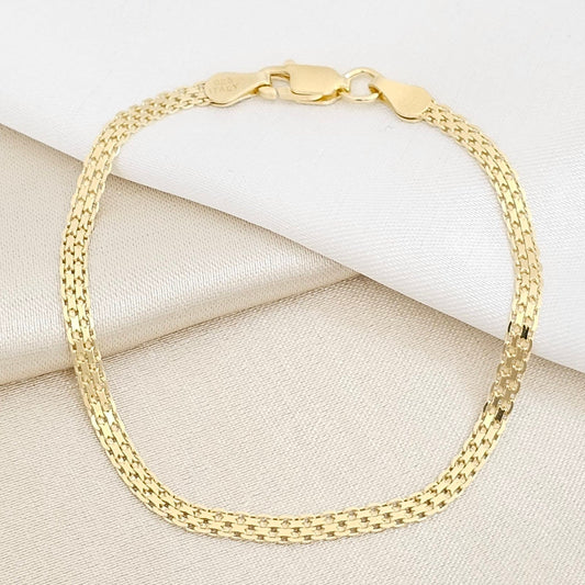 PULSERA CHINA IT 3MM 16 CMS LAM 18K B/55881
