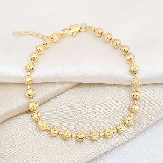 PULSERA ITALIANA 16 CMS + EXTENSOR 4 MM LAM 18K B/50017