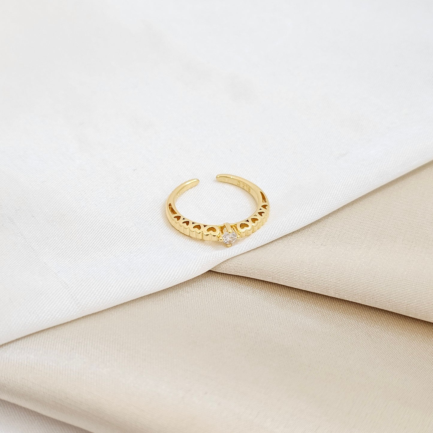 ANILLO SPARKLE AJUSTABLE LAM 18K RF 13048