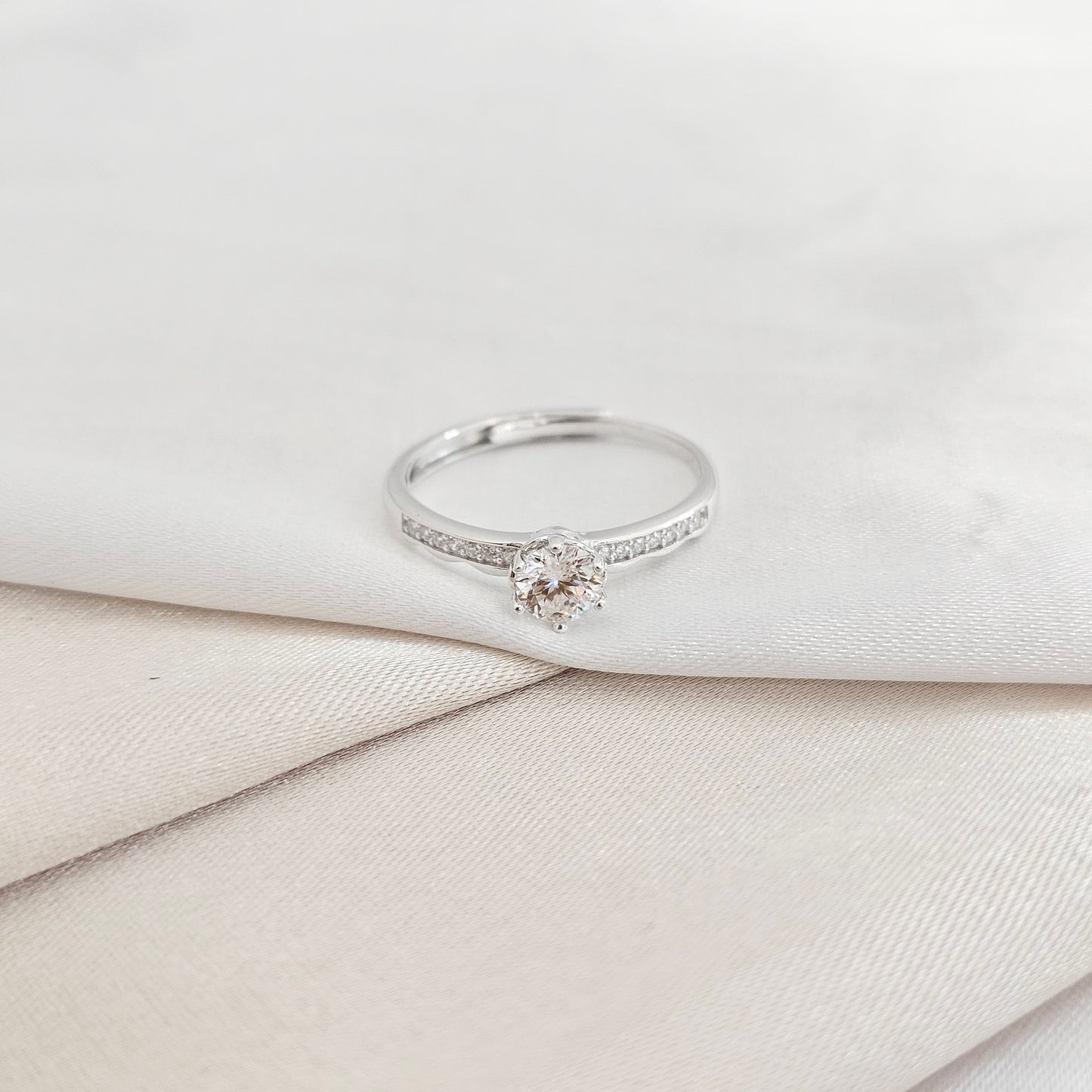ANILLO CLARITY LUXE MT PLATA B/S/10009