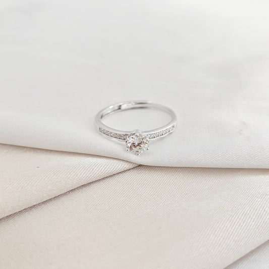 ANILLO CLARITY LUXE MT PLATA B/S/10009