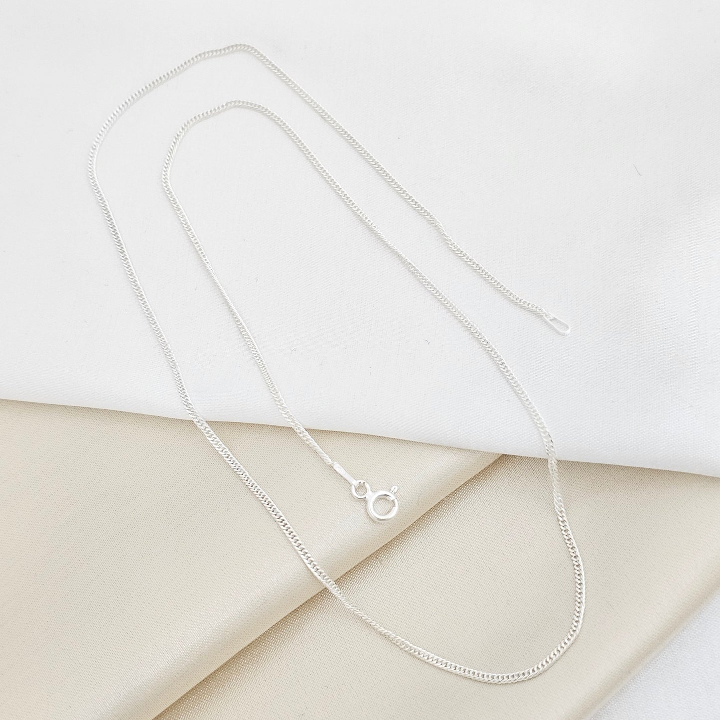 C CUBANA CRUZADA 1,1 MM 50 CMS PLATA 925 RF B/S-45002