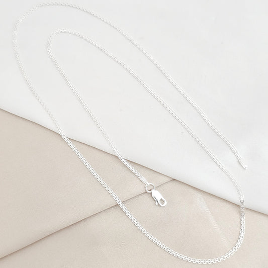 CADENA CHINA 2MM 65CMS PLATA B/S/46883/CONT