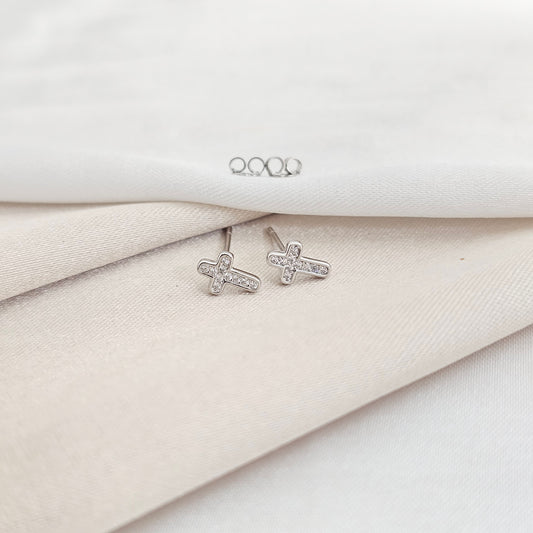 ARETAS TOPO CRUZ CELESTIAL 7.6 MM PLATA B/S/30052/CONT