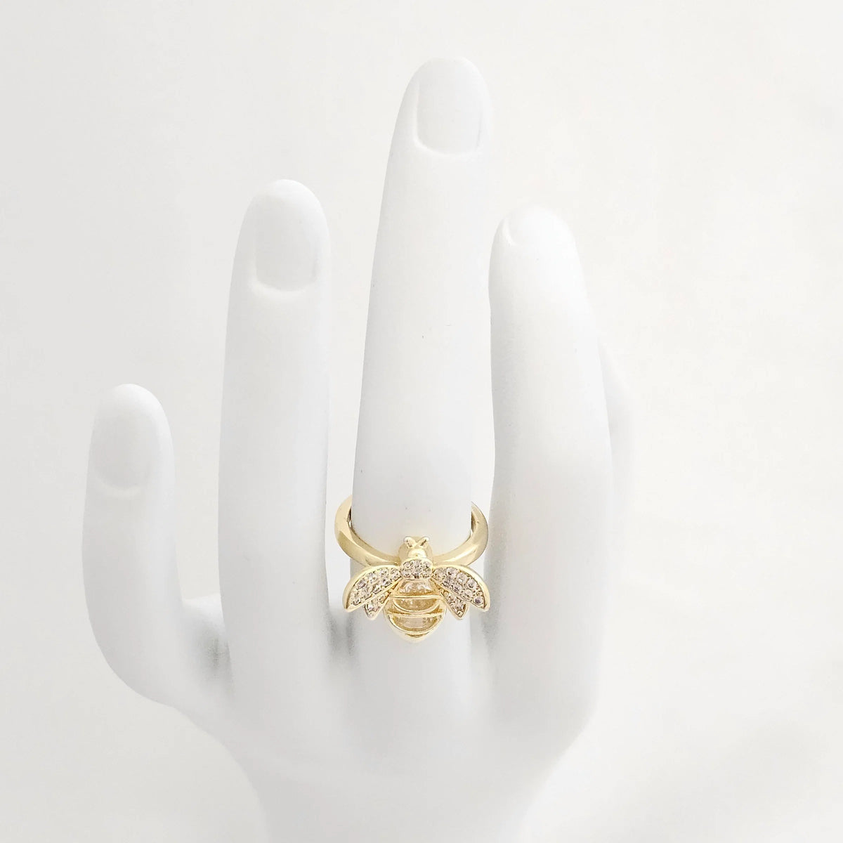Anillo Abeja Pequeña Circones Dorado Rf K6518