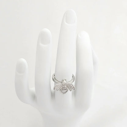 Anillo Abeja Pequeña Circones Plateado Rf K6519