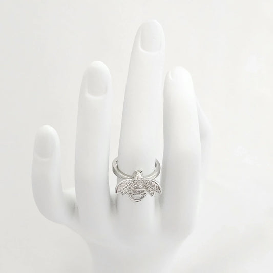 Anillo Abeja Pequeña Circones Plateado Rf K6519