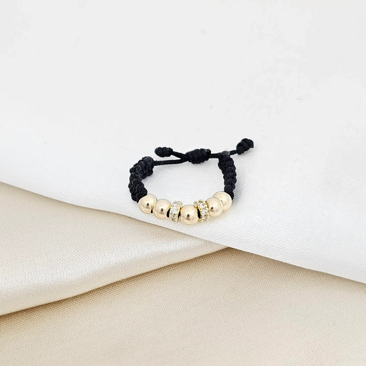 Anillo Gold # 3 Circon Cristal