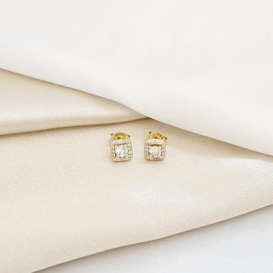 Arete Topo Dinasty 6Mm Lam 18K B/30006-Cristal