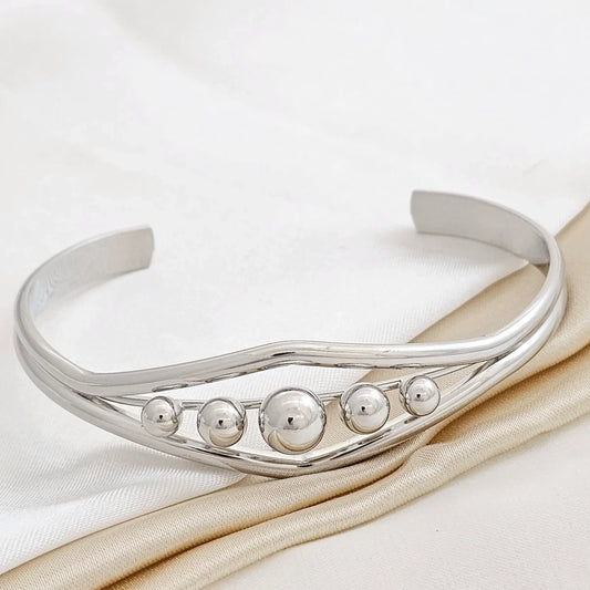 Brazalete Balin Plateado Rf K1720