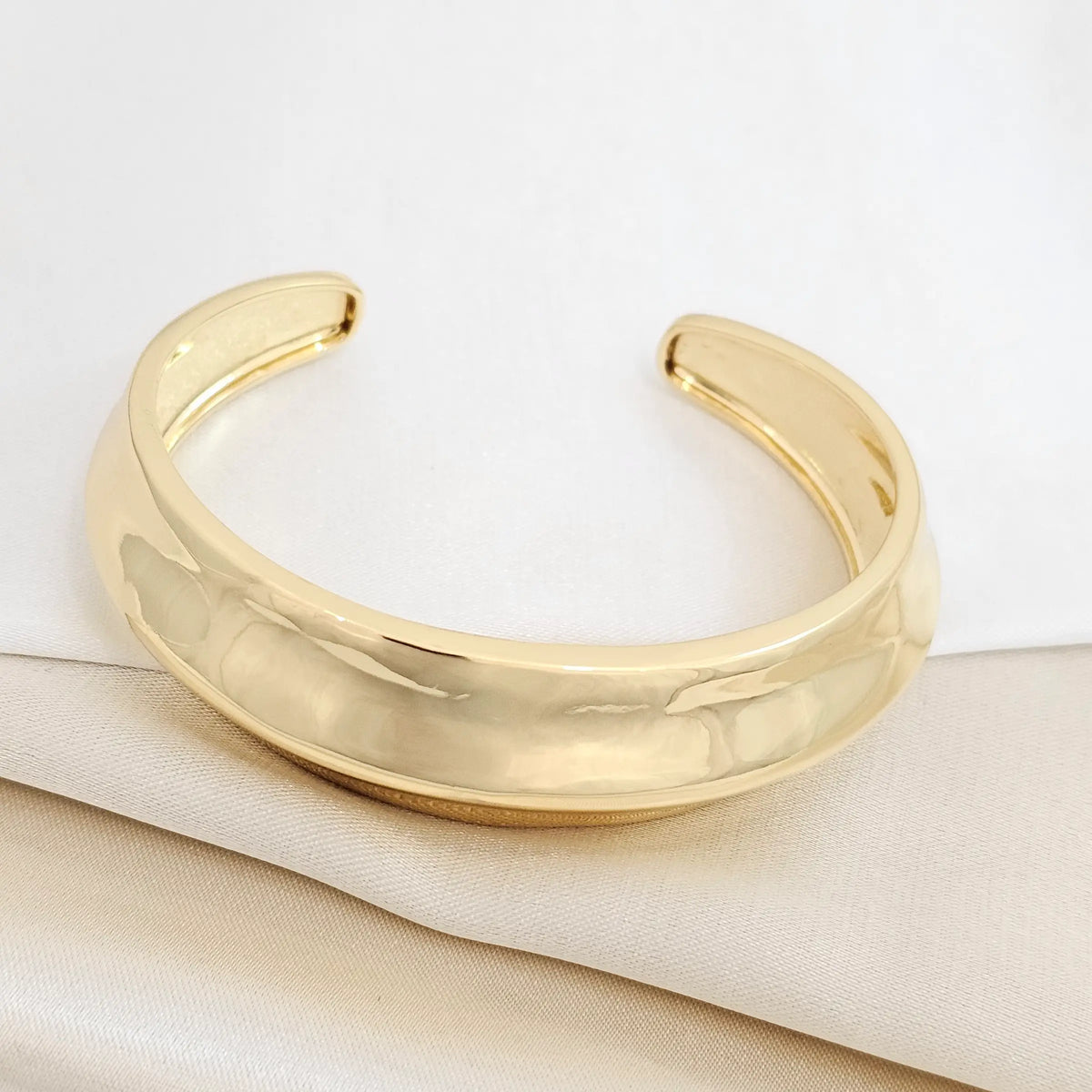 Brazalete Grueso Dama Dorado Rf K5697