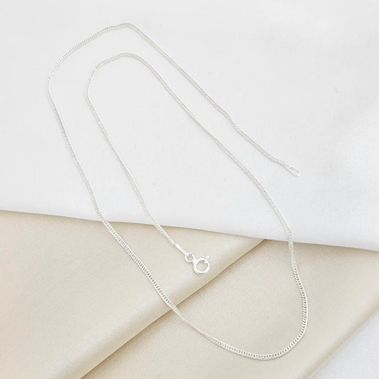 C Cubana Cruzada 1,1 Mm 50 Cms Plata 925 Rf B/S-45002
