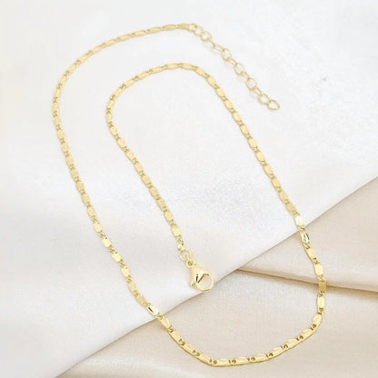 Cadena Candados Elegantes 50Cm Con Extensor Dorado Rf K7567