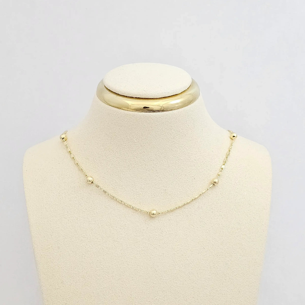 Cadena Candados Y Balines N4 Con Extensor Dorado Rf K7474