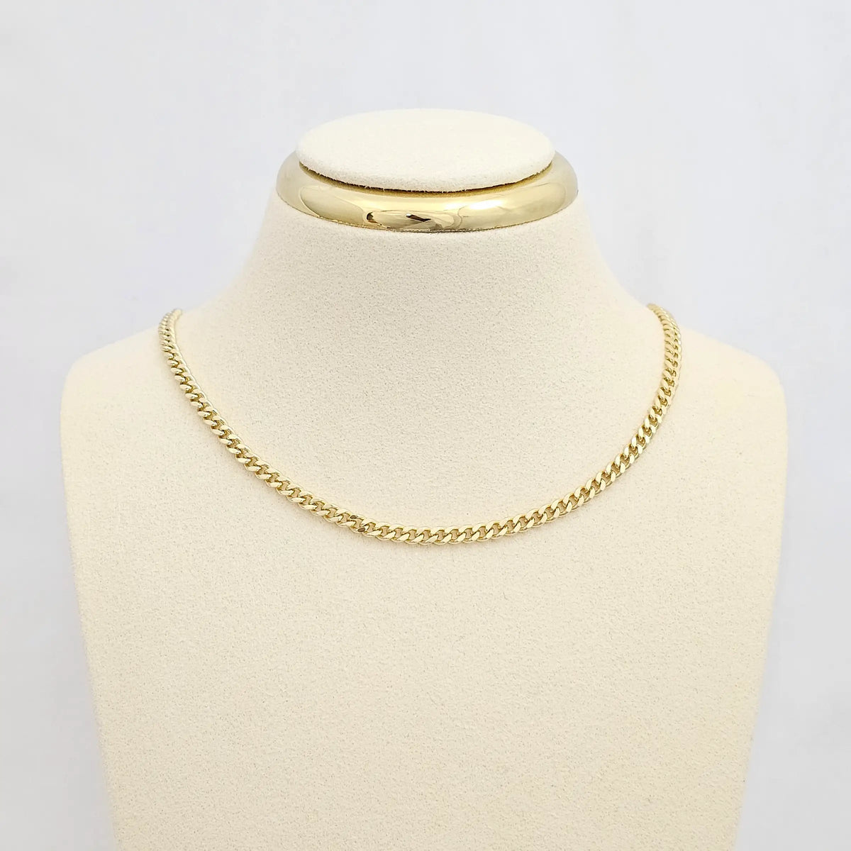 Cadena Cubana 3Mm Con Extensor Dorado Rf K6747