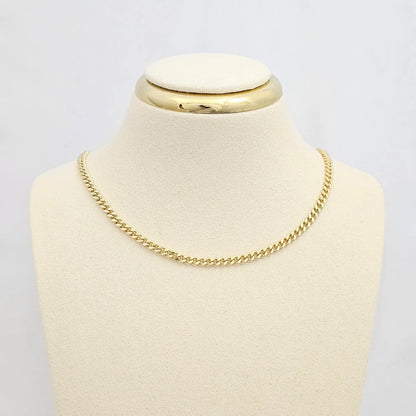 Cadena Cubana 3Mm Con Extensor Dorado Rf K6747