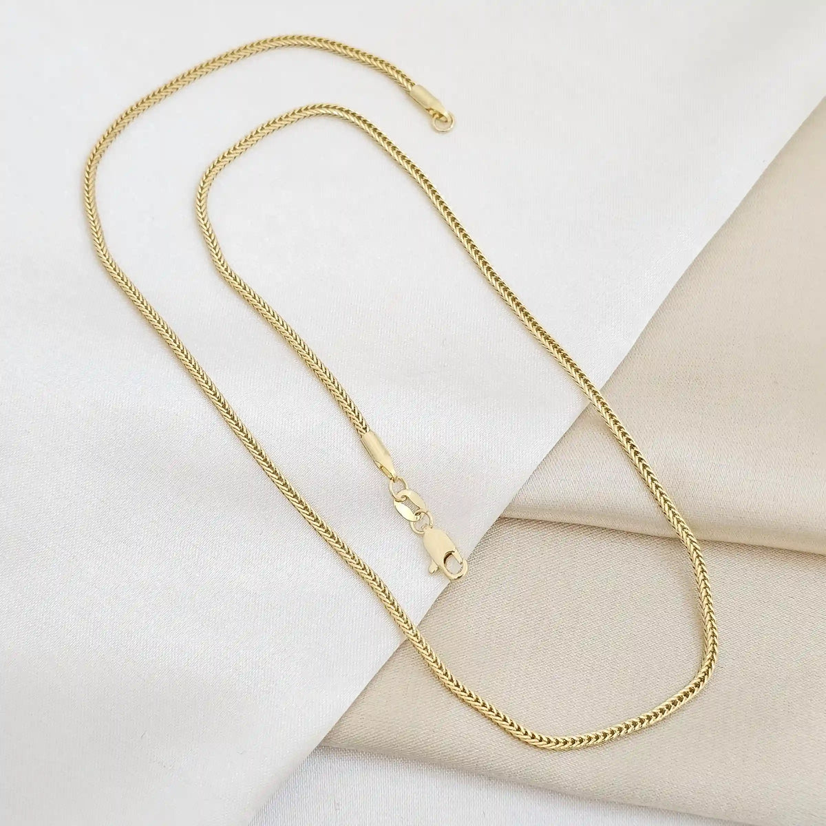Cadena Enlazada Cuadrada Dorado Rf K6748