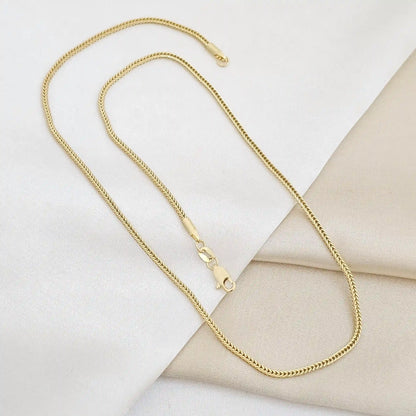 Cadena Enlazada Cuadrada Dorado Rf K6748