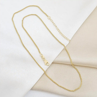 Cadena Enlazada Delgada Con Extensor Dorado Rf K6746