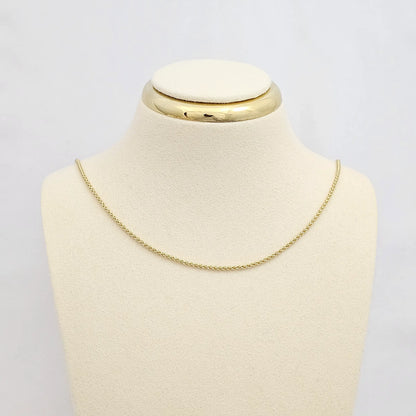 Cadena Enlazada Delgada Con Extensor Dorado Rf K6746