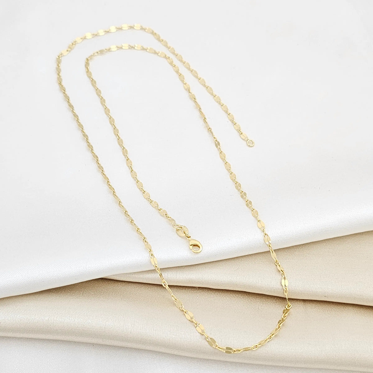 Cadena Espejo Cuadrada 65Cms Lam18K - 42108