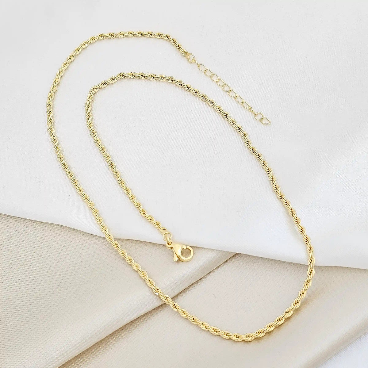 Cadena Lazo 3Mm X 49Cm Con Extensor Dorado Rf K7461