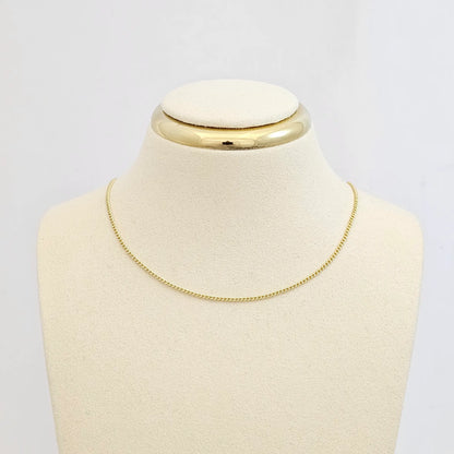 Cadena Mini Cubana 50Cm Con Extensor Dorado Rf K7558