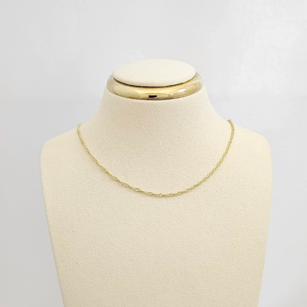 Cadena Singapur 50Cm Punta Aguja Dorado Rf K7312