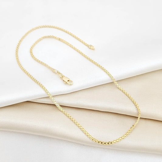 Cadena Tejido Chino 2Mm 45Cm Lam18K-42886