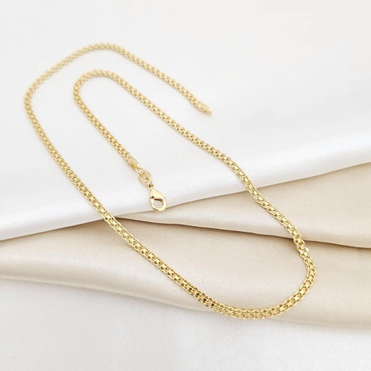 Cadena Tejido Chino 45Cm Lam 18K-43886