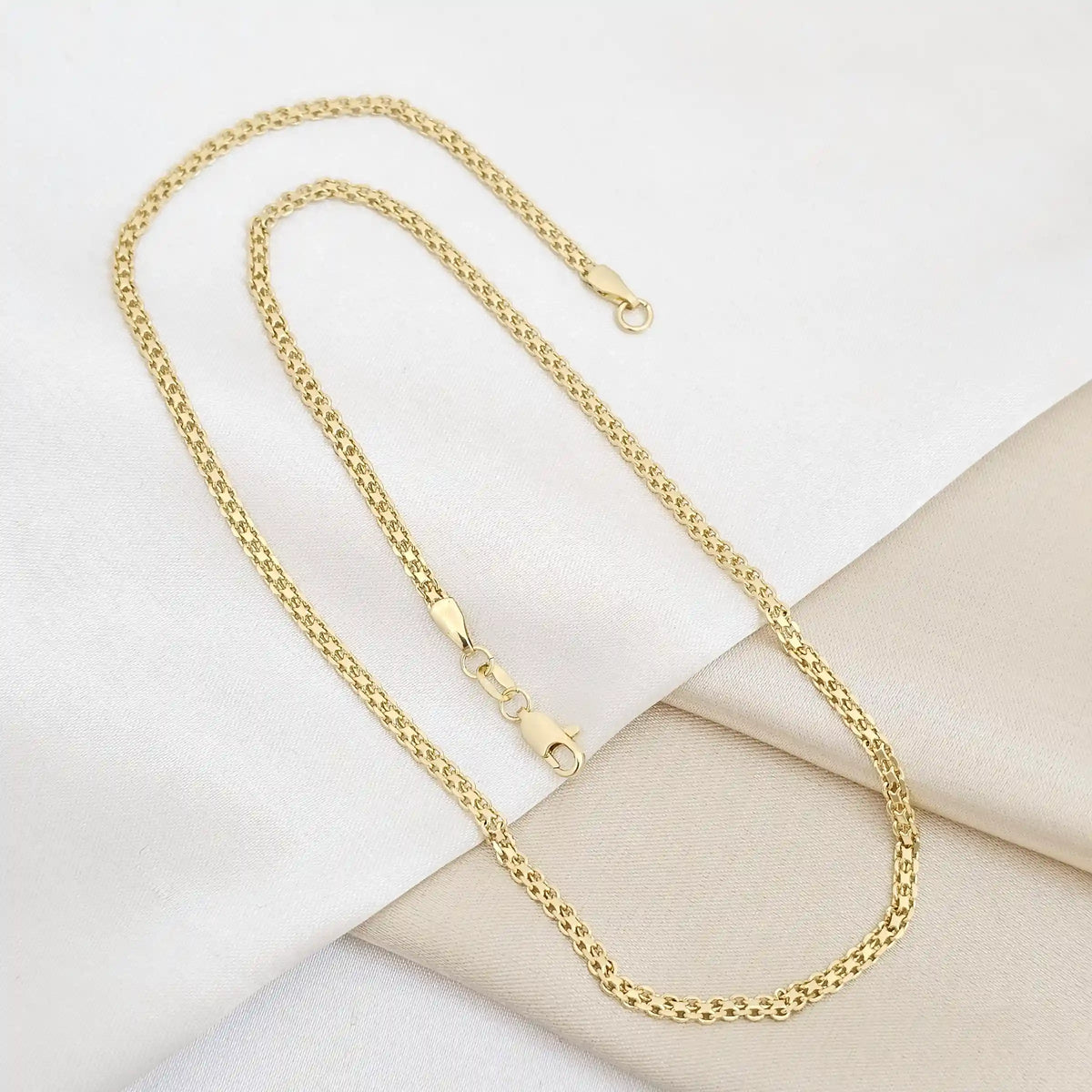 Cadena Tejido Chino Dorado Rf K6749