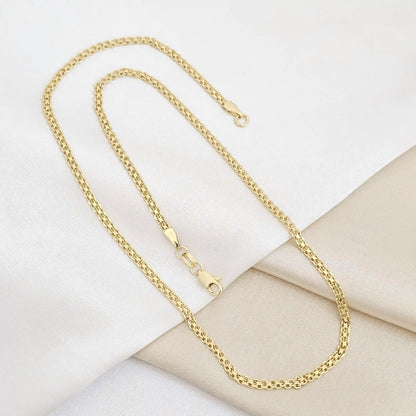 Cadena Tejido Chino Dorado Rf K6749