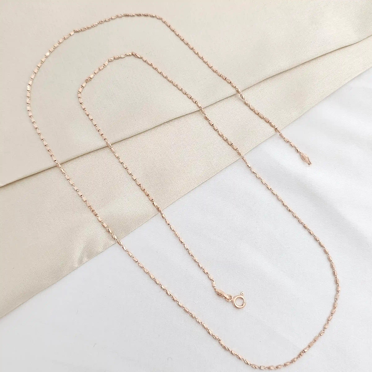Cadena Tube Rose It 65 Cms Lam 18K B/45213