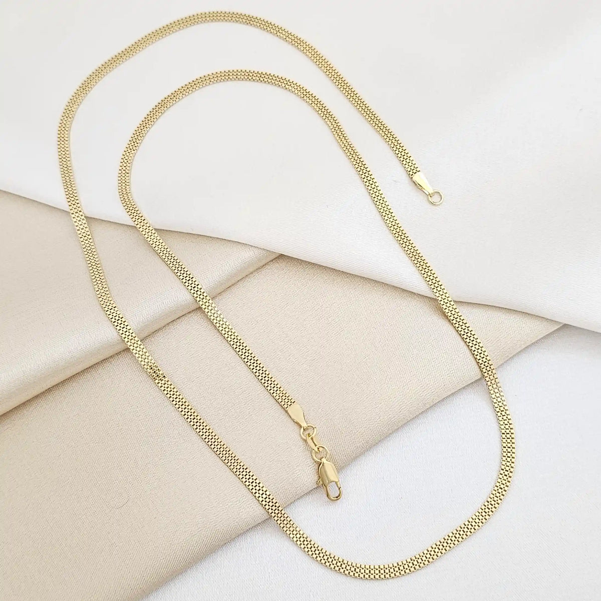 Cadena Veneciana 3Mm 65Cms Lam 18K B/40068