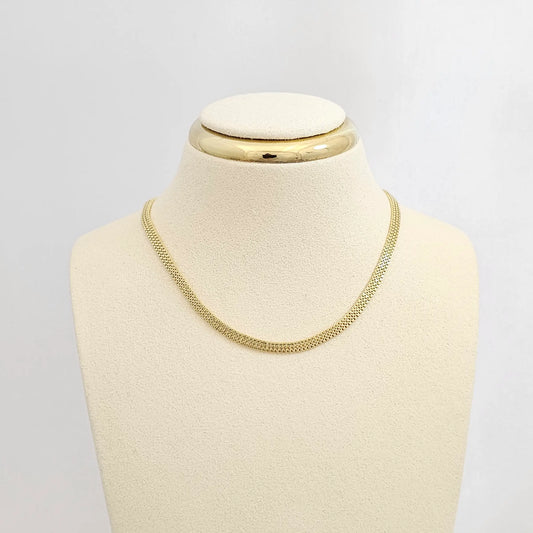 Cadena Veneciana 3Mm Con Extensor Dorado Rf K7305