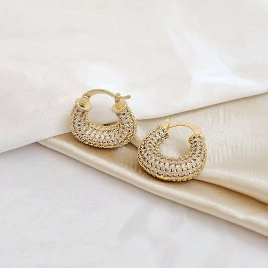 Candonga Estilo Cartera Con Circones Dorado Rf K4847