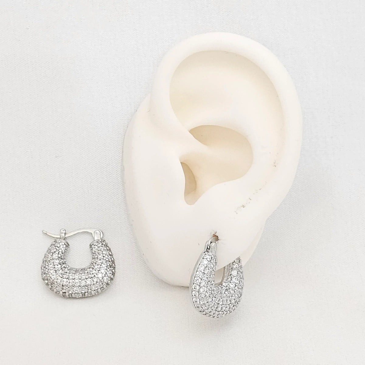 Candonga Glamour Con Circones Plateado Rf K7081