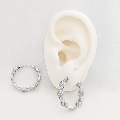 Candonga Infinity Lisa Y Con Circones Plateado Rf K7486