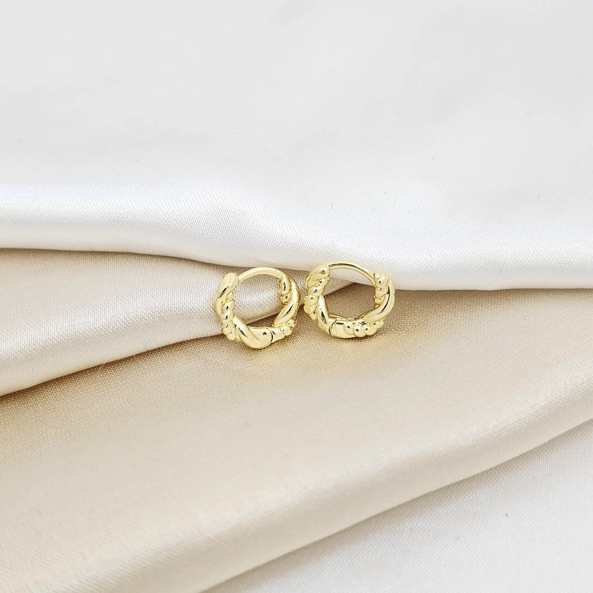 Candonga Lisa Trenzada 12Mm Dorado Rf K7068