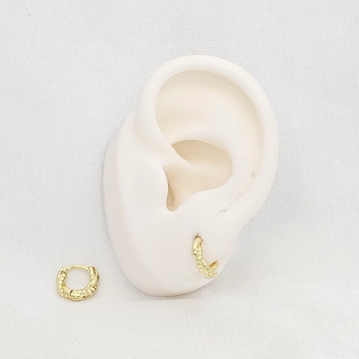 Candonga Lisa Trenzada 12Mm Dorado Rf K7068